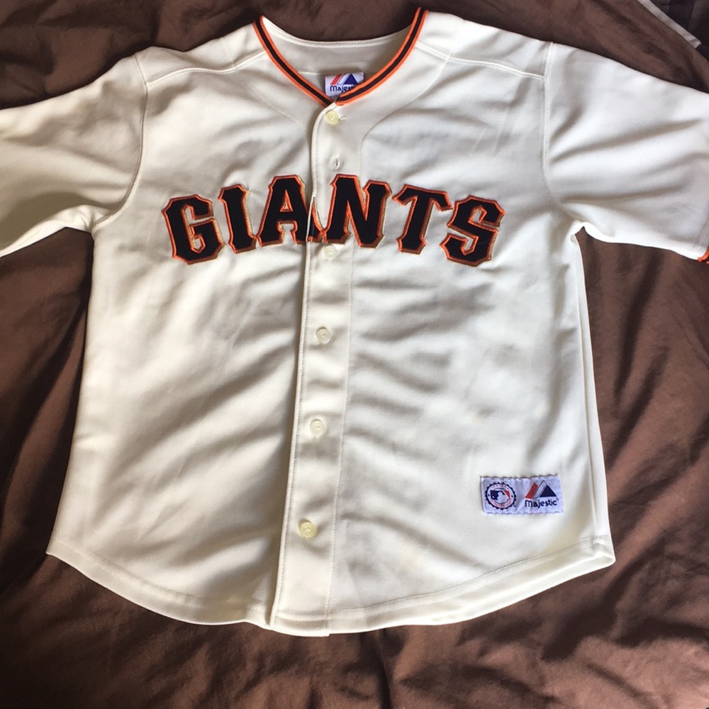 Youth Barry Bonds #25 Majestic Home Giants jersey
